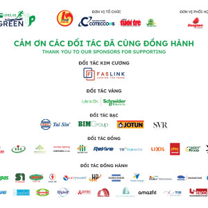 Tri ân các đối tác đồng hành cùng GreenUP Marathon: Long An Half Marathon 2024